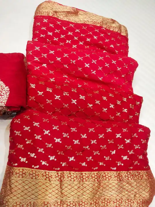 *🛍️🛒NEW LAUGHING   
🛒🛍️NEW SHADED COLOUR MACHING 🌹🌹🌹🌹🌹🌹🌹😱😱😱super duper desginer Sarees uploaded by Gotapatti manufacturer on 8/12/2023