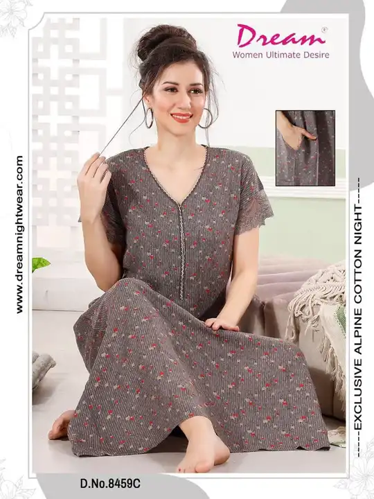 Cotton nighty fit and long size  uploaded by Puja Sharma enterprise on 8/12/2023