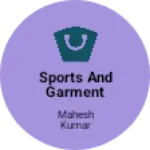 Business logo of Sports and garment shop jhabua