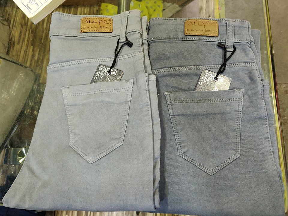 ALLYZ JEANS GREY HIGH-WAIST, 2 COLOURS LIGHT & DARK GREY, KNITTED FABRIC, 28 TO 36, QUALITY GUARANTY uploaded by ALLYZ JEANS on 7/16/2020