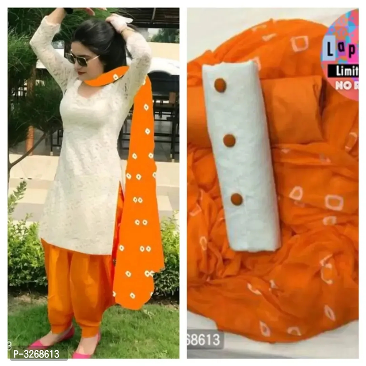 Cotton Dress Material With Dupatta  uploaded by business on 8/12/2023