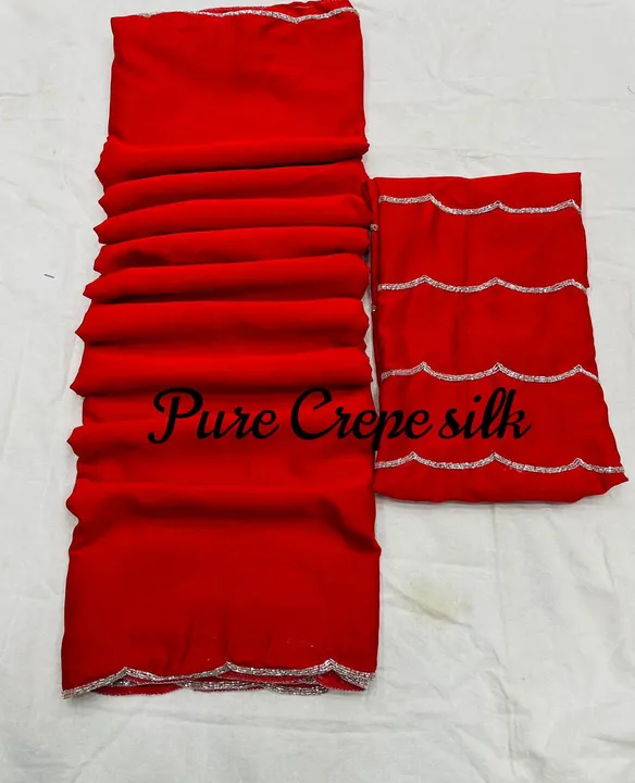 Pure crape silk uploaded by Deepika Designer Saree on 8/12/2023
