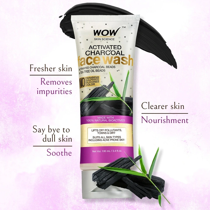 Wow charcoal face wash uploaded by TOYS HUMSAFAR on 8/12/2023