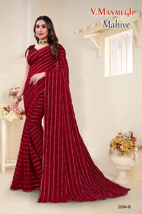 Fur pattern saree uploaded by business on 8/12/2023