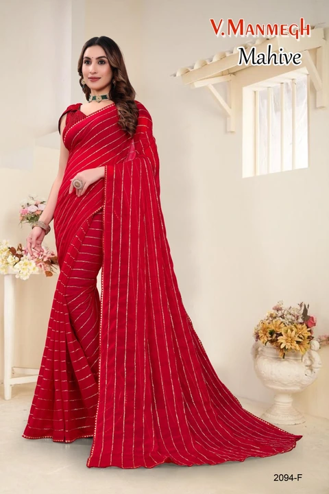 Fur pattern saree uploaded by Saavi creation on 8/12/2023