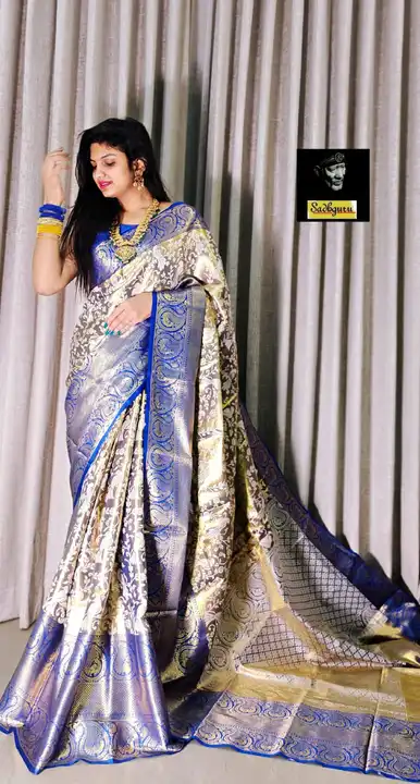 SAREES :-Weaving
Pure Kanjivaram Silk With Mina Weaving & Contrast Border & Contrast Gold Zari Rich  uploaded by NIVA CREATION on 8/12/2023