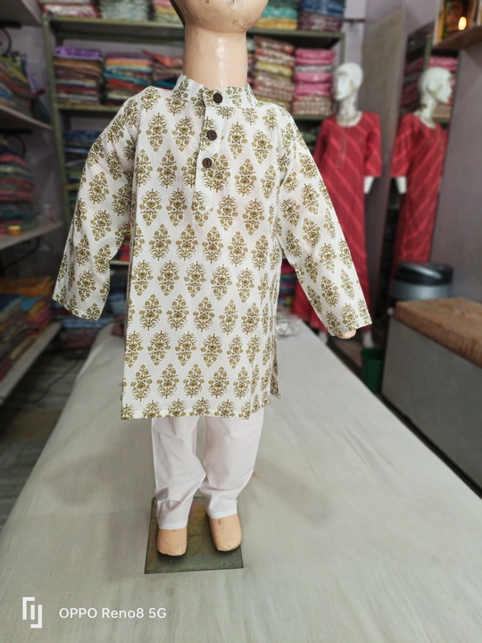 Kids boys kurta paijama  uploaded by Radha Rani Textiles on 8/12/2023