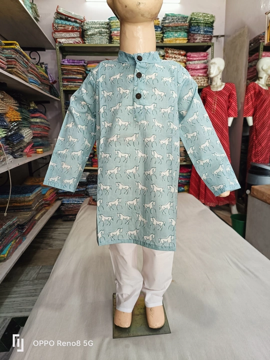 Kids boys kurta paijama  uploaded by Radha Rani Textiles on 8/12/2023