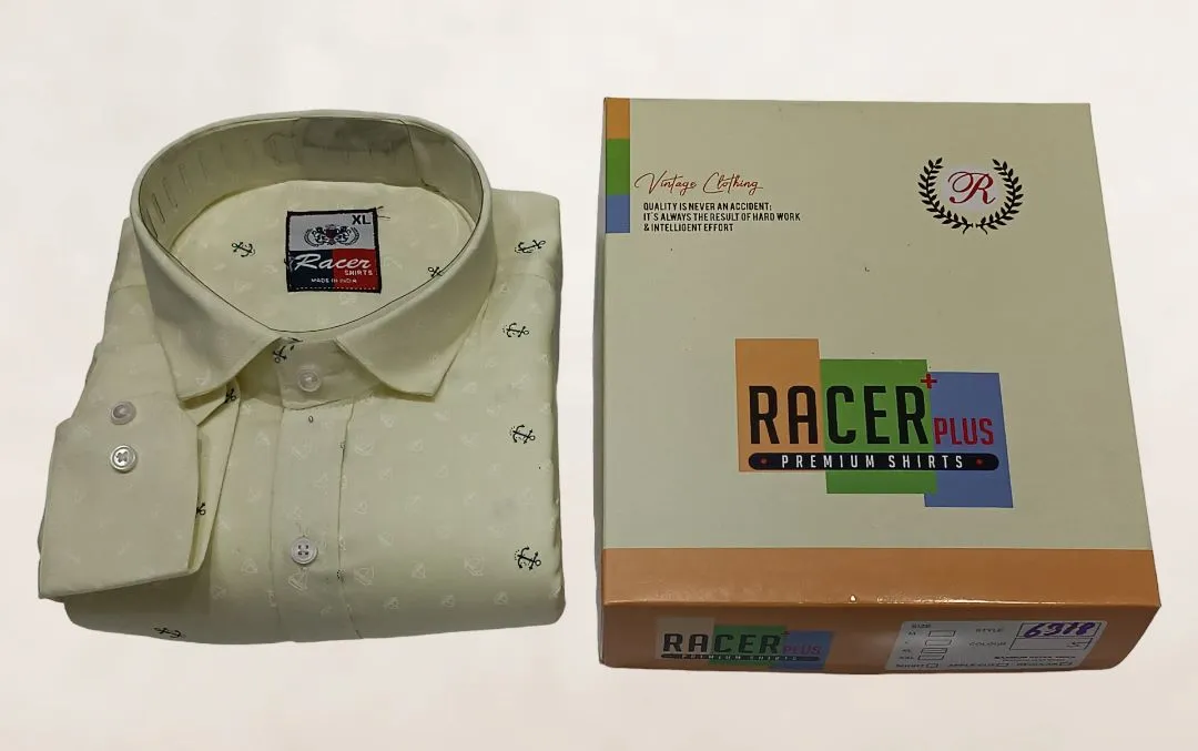 🏁🏁RACER PLUS🏁🏁(SUB BRAND OF 1KKA)
EXCLUSIVE PRINTED BOX PACK SHIRTS FOR MEN uploaded by Kushal Jeans, Indore on 8/12/2023