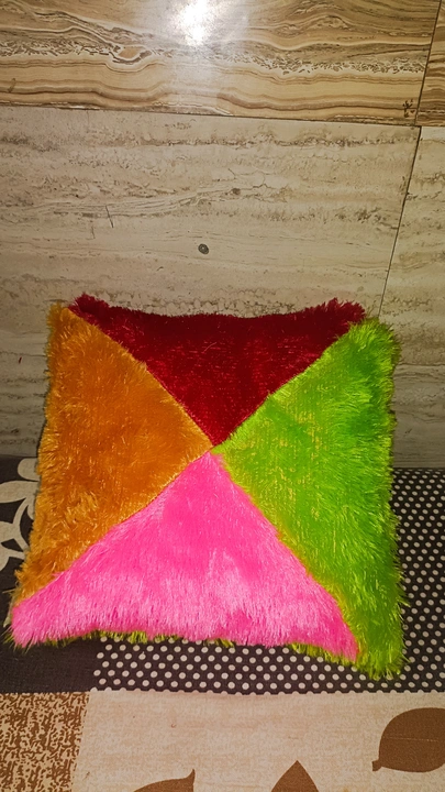 Triangle pillow 16*16 soft pillows  20mm clo uploaded by Bihari ji traders  on 8/12/2023
