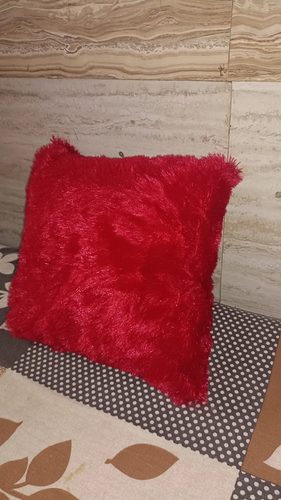 Red pillow  16*16 soft pillow  uploaded by Bihari ji traders  on 8/12/2023