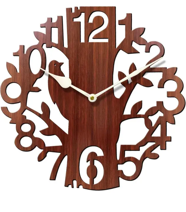 Wooden clock 🕒  uploaded by Jaipur Fashion mart  on 8/12/2023