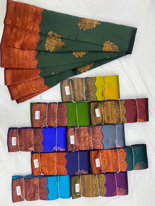 Elampalli silk with Big border exclusive design fancy colour matching  uploaded by M ARVIND & CO on 8/12/2023