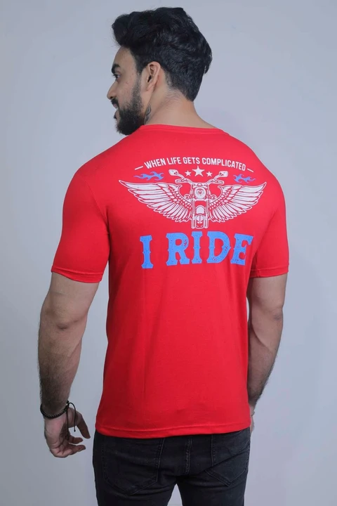 Fableat back print t -shirt red  uploaded by PKM EXPORTS PVT LTD on 8/12/2023