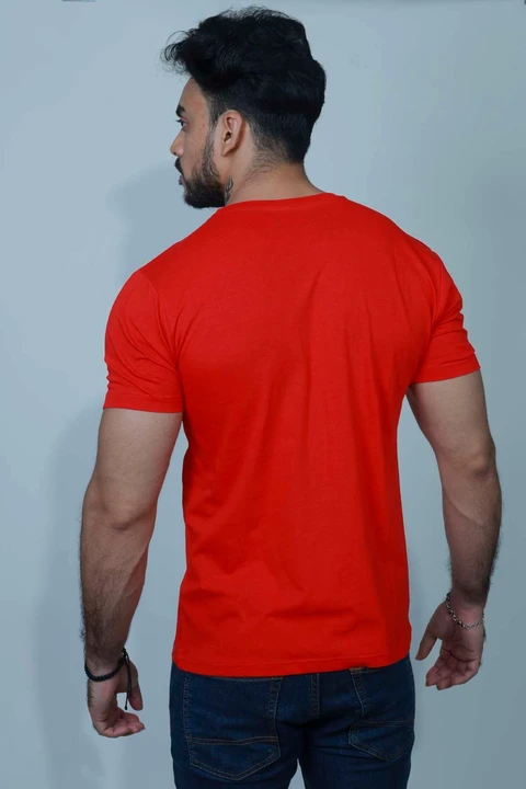 Fableat solid T-shirt red uploaded by PKM EXPORTS PVT LTD on 8/12/2023