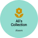 Business logo of Ali's collection