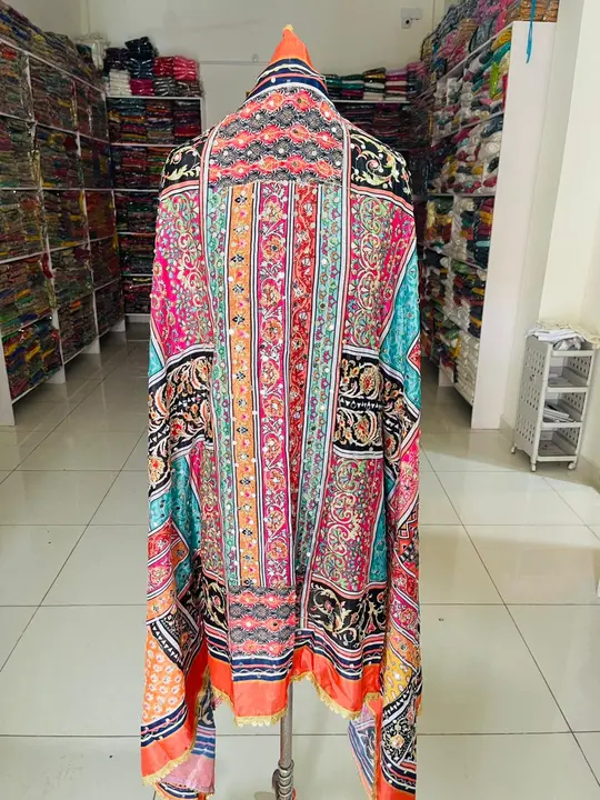 Pakistani work mirrPakistani work mirrors dupatta  uploaded by PAMMI PHULKARI HOUSE  on 8/12/2023