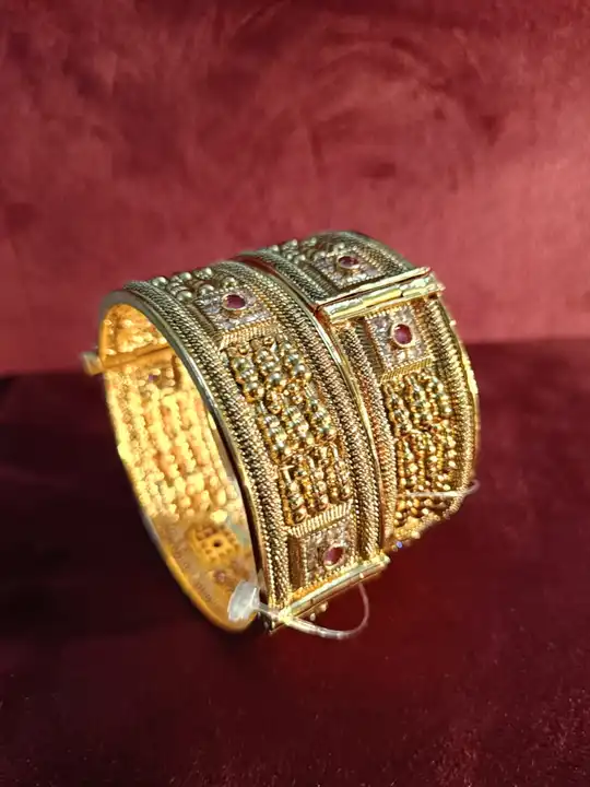 Beautiful golden bangles  uploaded by business on 8/12/2023