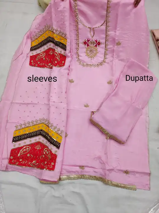 Upada silk suit with hafe pure dupatta  uploaded by business on 8/12/2023