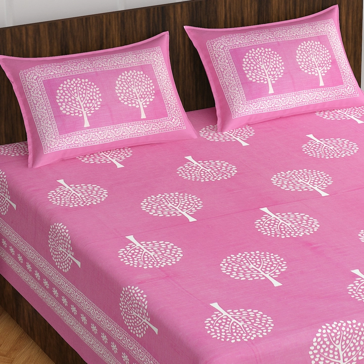 Cotton printed bedsheet uploaded by business on 8/12/2023