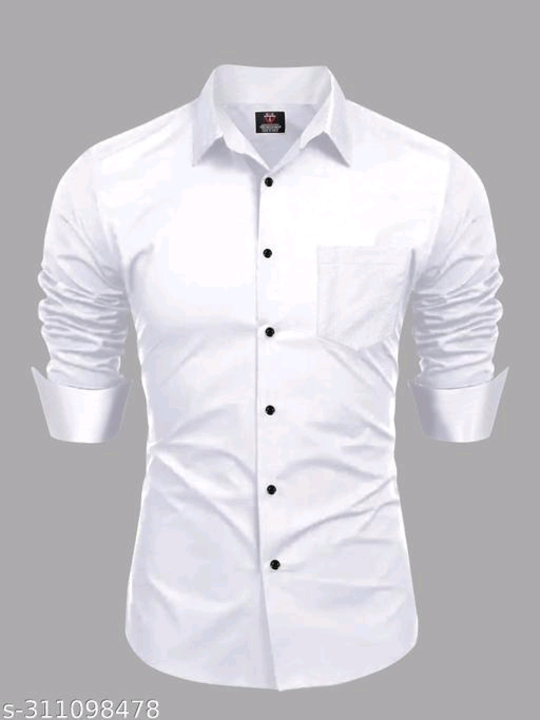 Post image Cotton Latest Men Shirt
Name: Cotton Latest Men Shirt
Fabric: Cotton
Sleeve Length: Long Sleeves
Pattern: Solid
Net Quantity (N): 1
Sizes:
S (Chest Size: 38 in, Length Size: 27 in) 
M (Chest Size: 40 in, Length Size: 28 in) 
L (Chest Size: 42 in, Length Size: 29 in) 
XL (Chest Size: 44 in, Length Size: 29 in) 
XXL (Chest Size: 46 in, Length Size: 30 in) 

Country of Origin: India