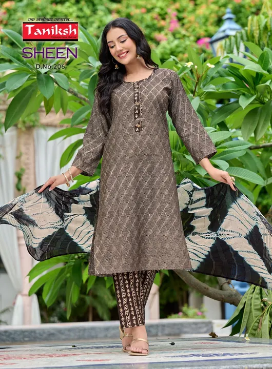 Kurti with bottom duppata  uploaded by K.p creations on 8/12/2023