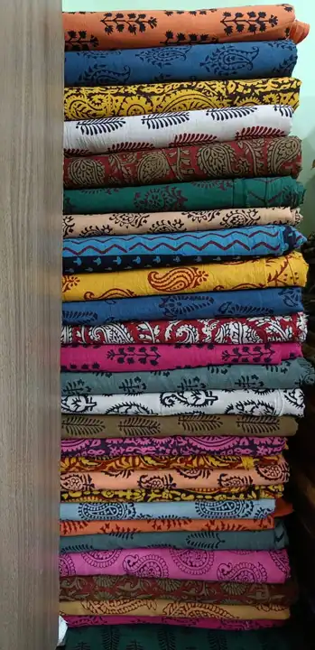 Handblock fancy baag print mulmul cotton chanderi dress 👗 material uploaded by business on 8/12/2023