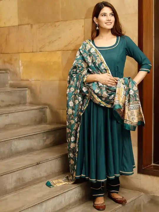 Kurti with dupatta and salwar  uploaded by business on 8/13/2023