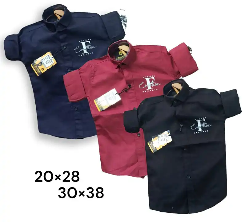 Boys cotton shirts uploaded by Hasmukh creation on 8/13/2023