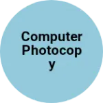 Business logo of Computer photocopy