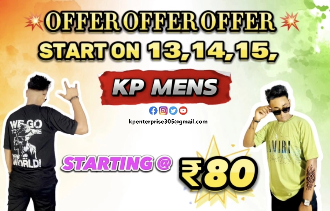 Offer offer offer  uploaded by KP enterprises_mens on 8/13/2023