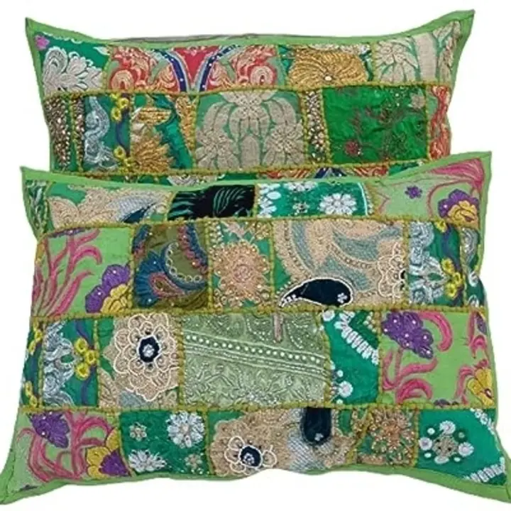Patchwork pillow cover uploaded by business on 8/13/2023