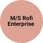 Business logo of M/s Rofi enterprise