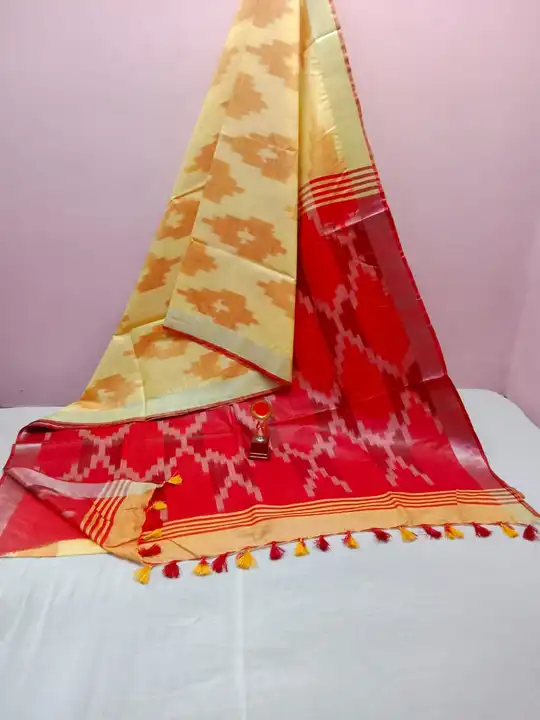 Pure cotton ikkat sarees  uploaded by Nayra handloom manufacturers  on 8/13/2023