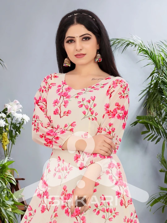 ISHKARI Anarkali Printed gown  uploaded by business on 8/13/2023