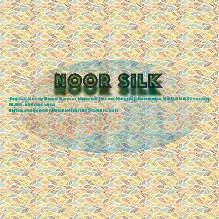 Visiting card store images of NOOR SILK