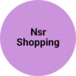Business logo of NSR shopping