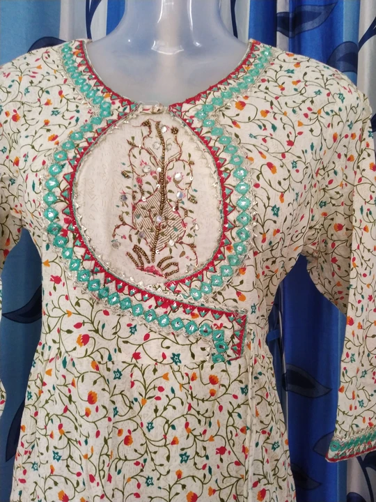 Embroidered kurti uploaded by business on 8/13/2023