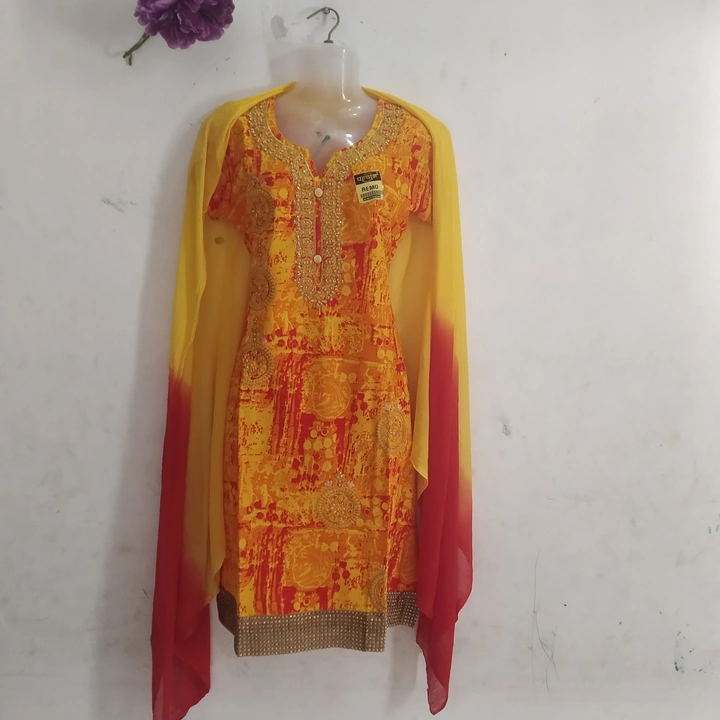 Embroidered kurti with Duppata uploaded by A.S Collections on 8/13/2023