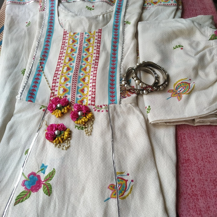 Anarkali kurti with plazzo uploaded by A.S Collections on 8/13/2023