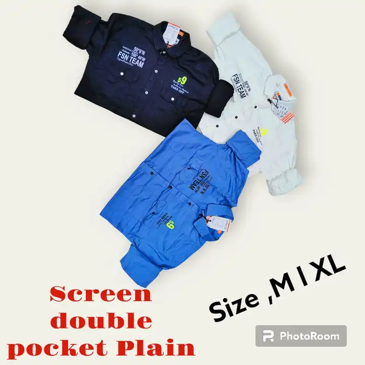 Heavy cotton double pocket screen uploaded by Nipra garments on 8/13/2023