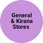 Business logo of General & Kirana stores