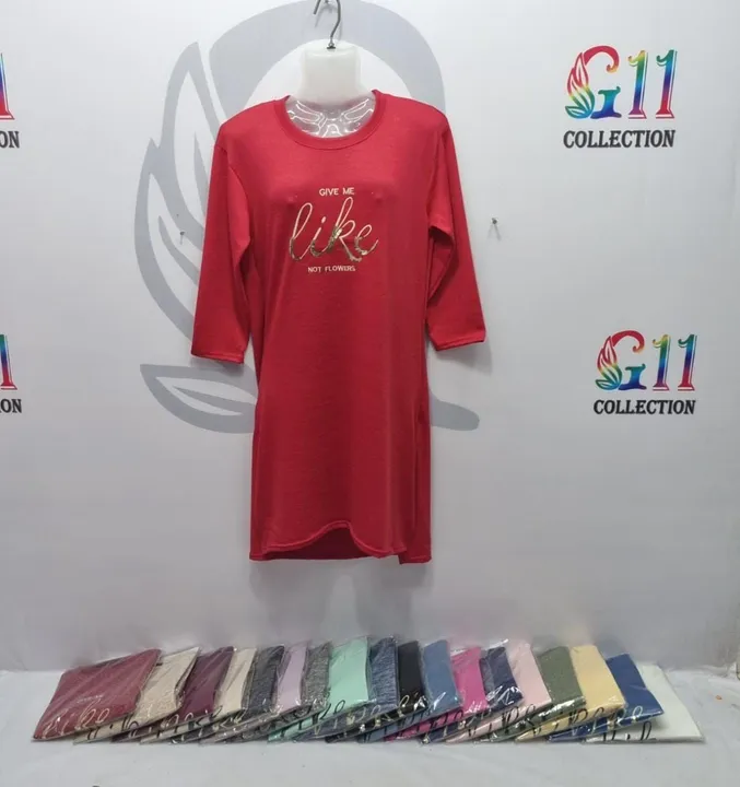 Long tshirt night wear  uploaded by Azlan wholesale house on 8/13/2023