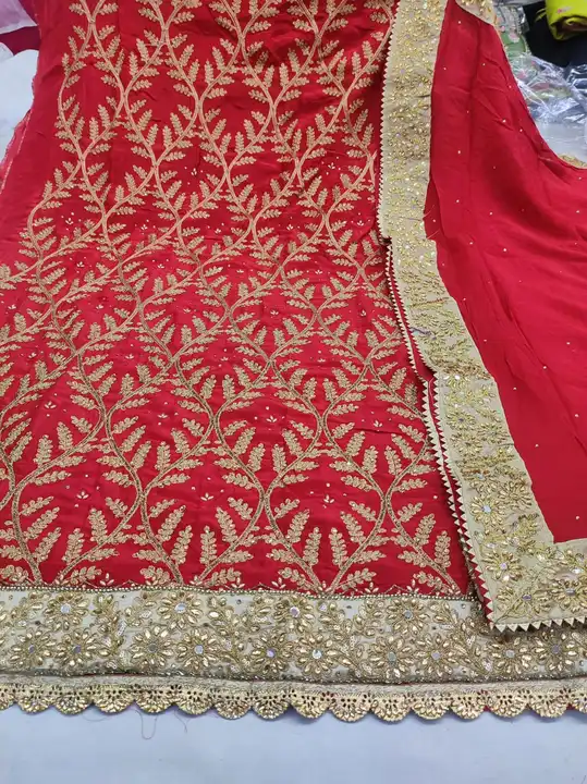 Upada silk suit with chinon dupatta  uploaded by business on 8/13/2023