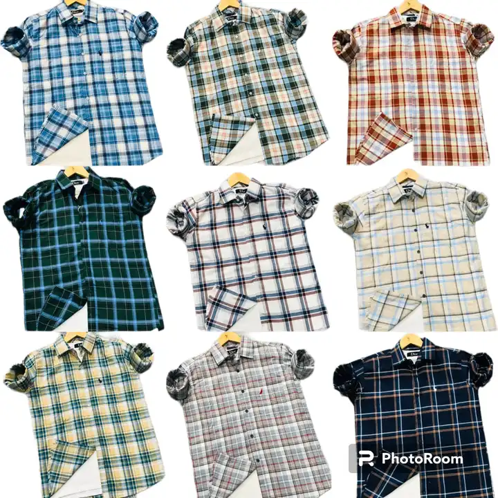 Cotton Twill Check Shirts / Cod Available / Starting Price  uploaded by Hindustan Trading Company on 8/13/2023