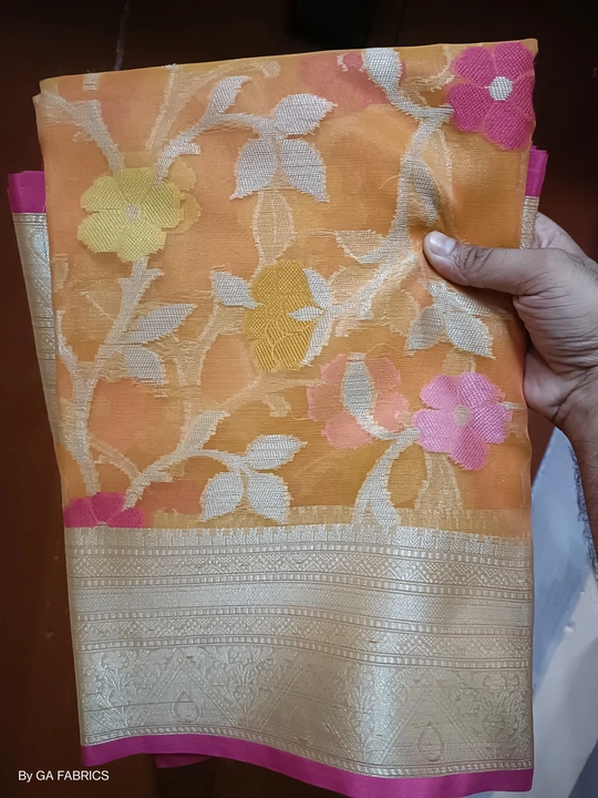 Kora organza saree  uploaded by GA Fabrics on 8/13/2023