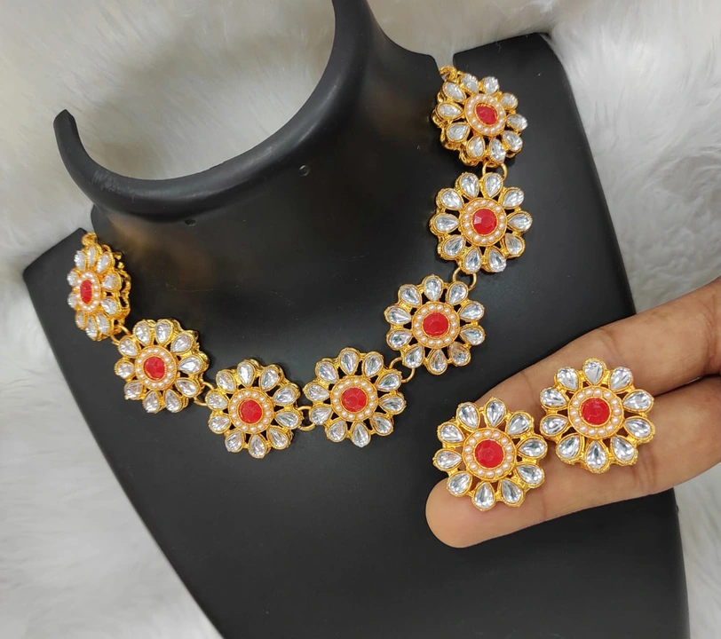 Kundan Necklace Set  uploaded by Bhavani Sales on 8/13/2023