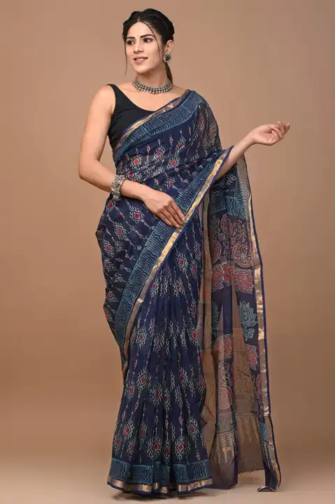 Kota Doriya sarees  uploaded by Shree shyam hand block print on 8/13/2023