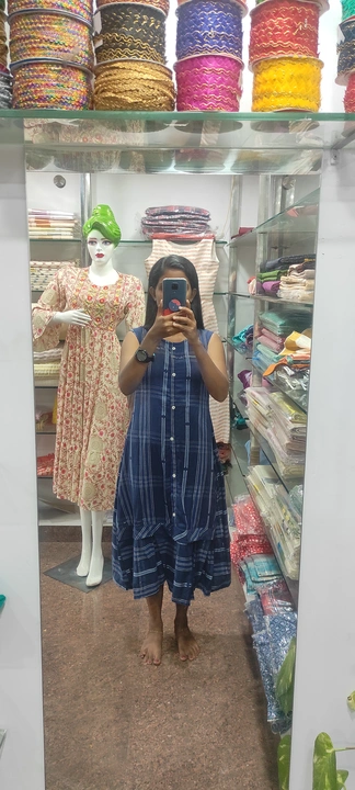 Cotton frill kurthi uploaded by Sariya Fashion Enclave on 8/13/2023