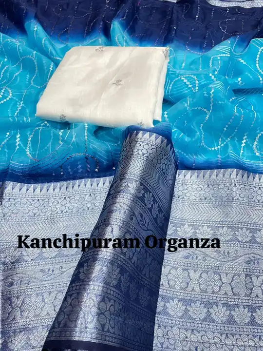 New arrivals

*Pure Kanchipuram Organza Saree with worked all over with shaded concepts*

*Saree wit uploaded by BOKADIYA TEXOFIN on 8/13/2023